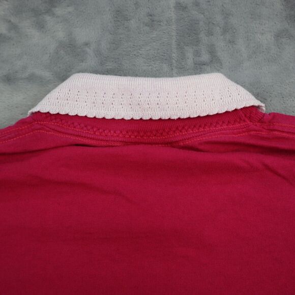 Gopher Shirt Womens L Pink Short Sleeve Collared Graphic Print Casual Outwear - Picture 12 of 15